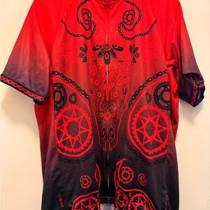 Primal Red and Black Men's Cycling Jersey